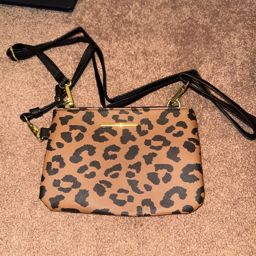 Leopard Print Crossbody Bag